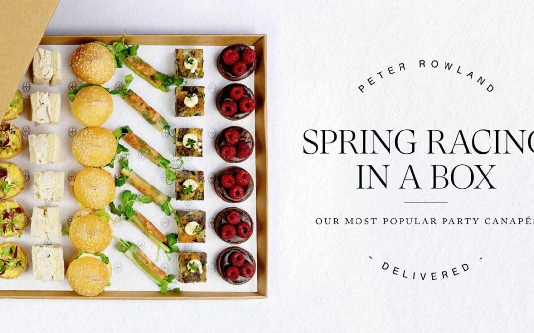 Now delivering: Introducing our limited-edition Spring Racing Canapé Box